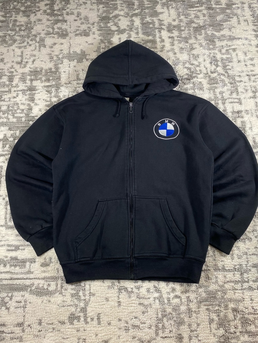 Y2k B&M Embroidered Zip-Up Hoodie